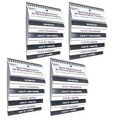 Edupress Quick Flip Questions for the Revised Blooms Taxonomy, Pack of 4 (EP-729-4)