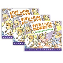 Houghton Mifflin Harcourt Five Little Monkeys Jumping on the Bed Book, Pack of 3 (HO-395557011-3)