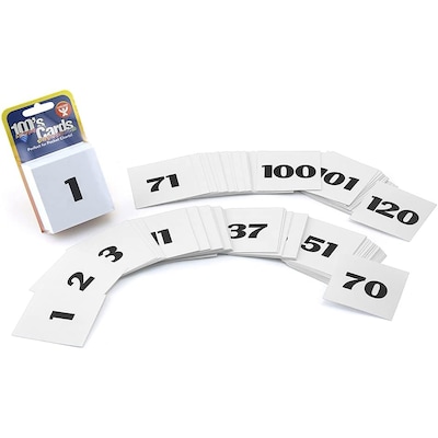 Hygloss Pocket Chart Number Cards, 2 x 2, 100 Per Pack, 6 Packs (HYG61491-6)