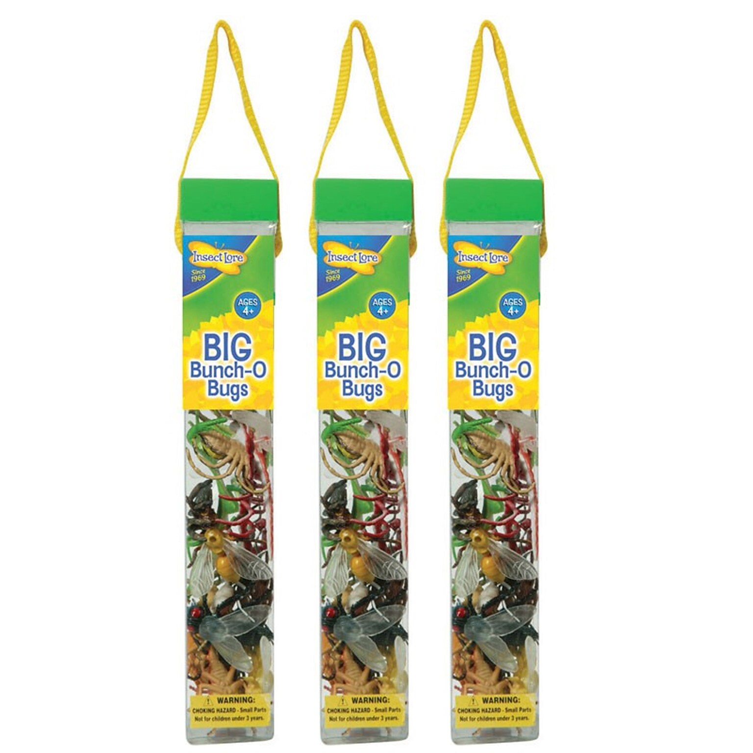 Insect Lore Big Bunch O Bugs, 18 Per Set, 3 Sets (ILP4840-3)