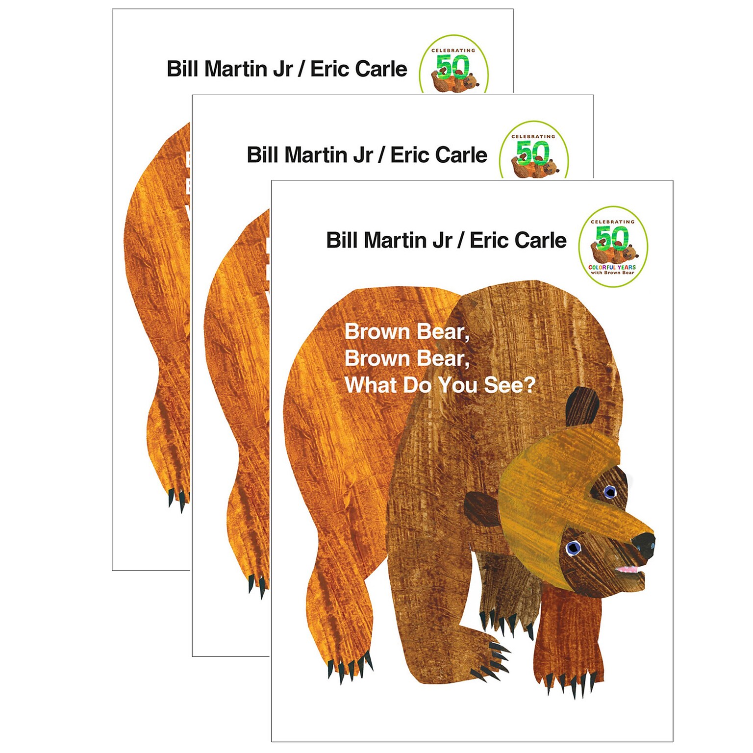 Macmillan Publishers Brown Bear, Brown Bear What Do You See, Board Book, Pack of 3 (ING0805047905-3)