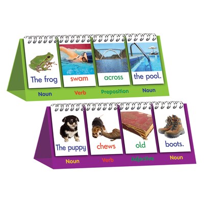Junior Learning® Sentence Flips, Double-Sided Sentence Building Flip Chart, Pack of 3 (JRL265-3)