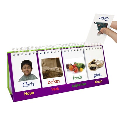 Junior Learning® Sentence Flips, Double-Sided Sentence Building Flip Chart, Pack of 3 (JRL265-3)