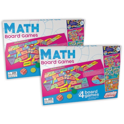 Junior Learning Math Board Games, Pack of 2 (JRL425-2)