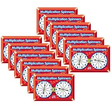 Kagan Multiplication Spinners, Pack of 12 (KA-MSM-12)
