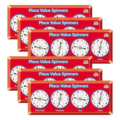 Kagan Place Value Spinners, Pack of 6 (KA-MSPV-6)