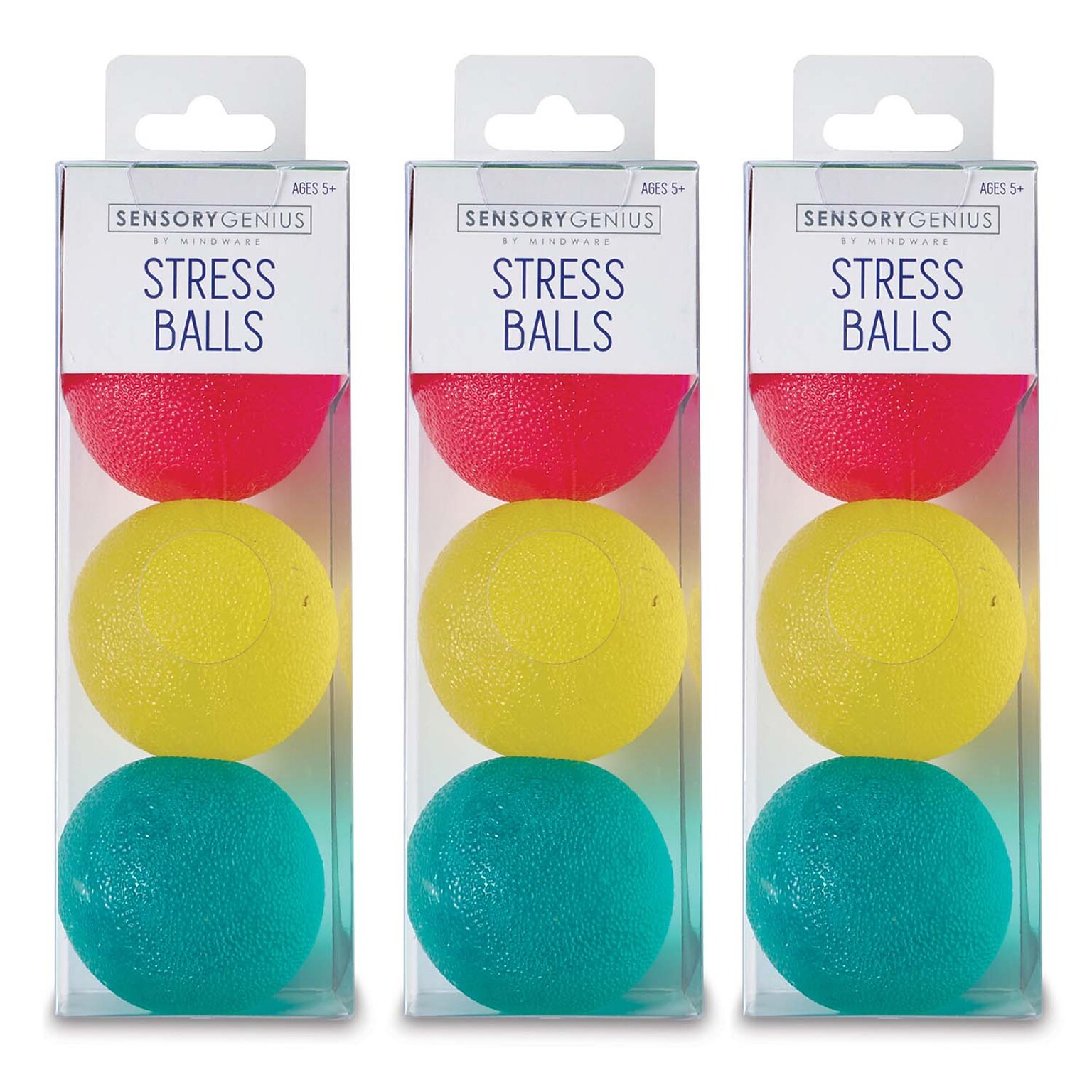 Sensory Genius Stress Balls, 3 Per Pack, 3 Packs (MWA13785009-3)
