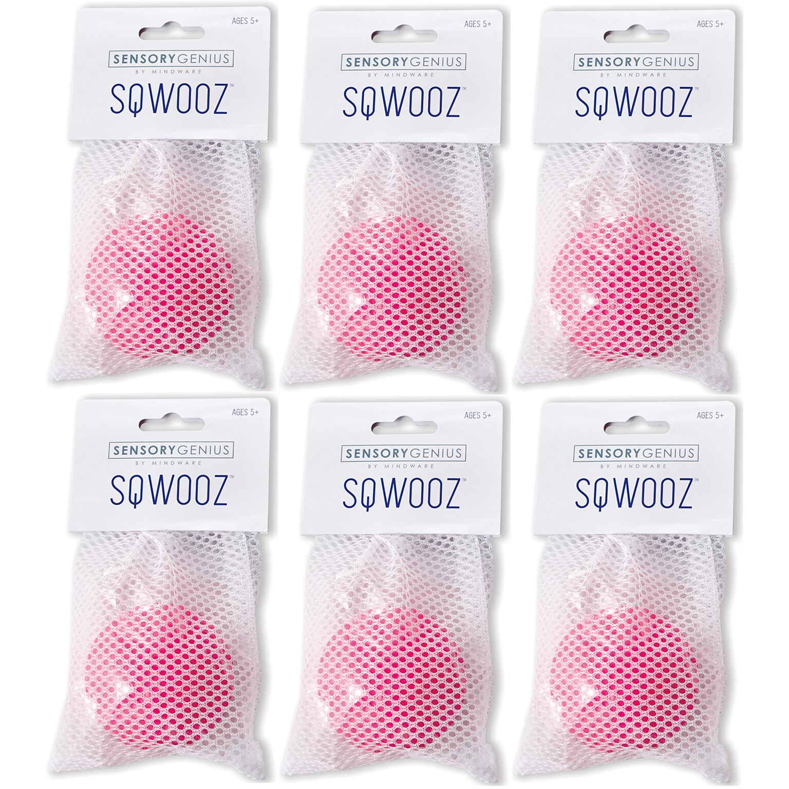 Sensory Genius Sqwooz Stress Ball, Pack of 6 (MWA13785010-6)