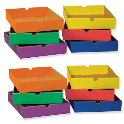 Classroom Keepers Drawers for 6-Shelf Organizer, 13.25 x 10.25 x 2.5, Assorted Colors, 2/Bundle (