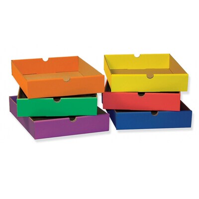 Classroom Keepers Drawers for 6-Shelf Organizer, 13.25 x 10.25 x 2.5, Assorted Colors, 2/Bundle (