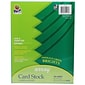 Pacon Card Stock, Emerald Green, 8-1/2" x 11", 100 Sheets Per Pack, 2 Packs (PAC101170-2)