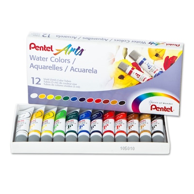 Pentel Watercolors Paint, 12 Per Set, 2 Sets (PENWFRS12-2)
