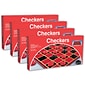 Pressman Checkers Game, Pack of 4 (PRE111212-4)