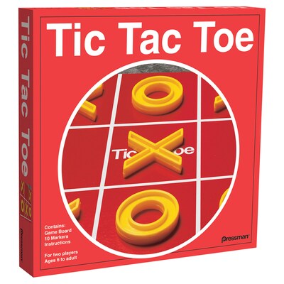 Pressman Tic Tac Toe Board Game, Pack of 6 (PRE150512-6)