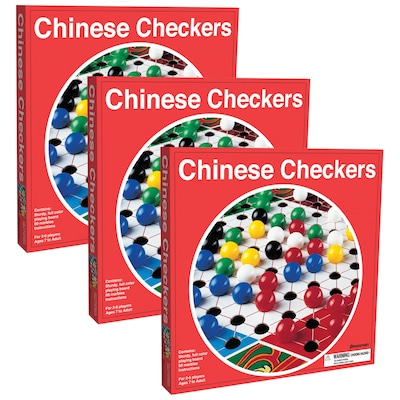 Pressman Chinese Checkers, Pack of 3 (PRE190206-3)