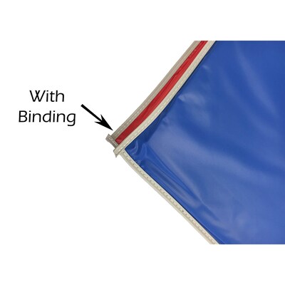 KinderMat 3-Fold Vinyl Basic Mat, 45" x 19", Red/Blue with Gray Binding, 2/Bundle (PZ-KM110-2)