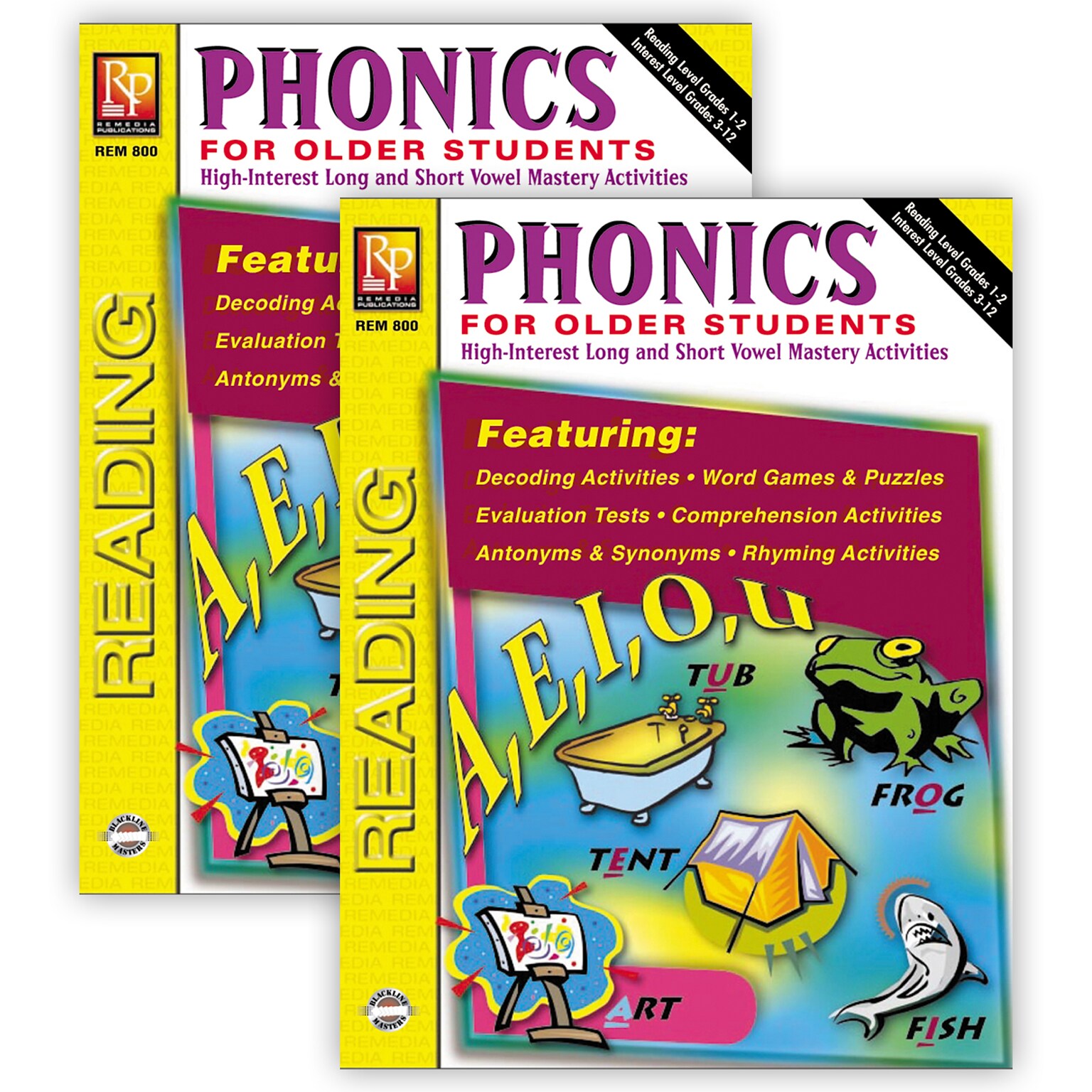 Remedia Publications Phonics For Older Students Book, Pack of 2 (REM800-2)