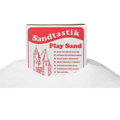 Sandtastik Sparkling White Play Sand, 25 lbs./Pack, 2 Packs (SND025-2)
