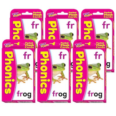 TREND Phonics Pocket Flash Cards, 6 Packs (T-23008-6)