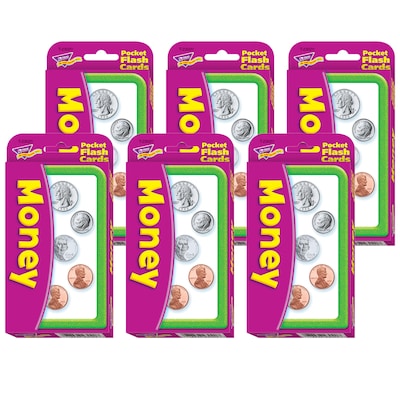 TREND Money Pocket Flash Cards, 6 Packs (T-23020-6)