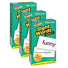 TREND Sight Words – Level 1 Skill Drill Flash Cards, 3 Packs (T-53017-3)