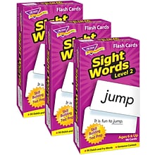 TREND Sight Words – Level 2 Skill Drill Flash Cards, 3 Packs (T-53018-3)