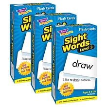 TREND Sight Words – Level 3 Skill Drill Flash Cards, 3 Packs (T-53019-3)
