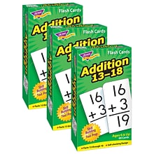 TREND Addition 13-18 Skill Drill Flash Cards, 3 Packs (T-53102-3)