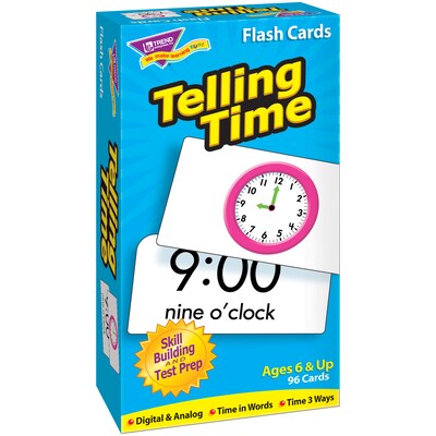 TREND Telling Time Skill Drill Flash Cards, 3 Packs (T-53108-3)