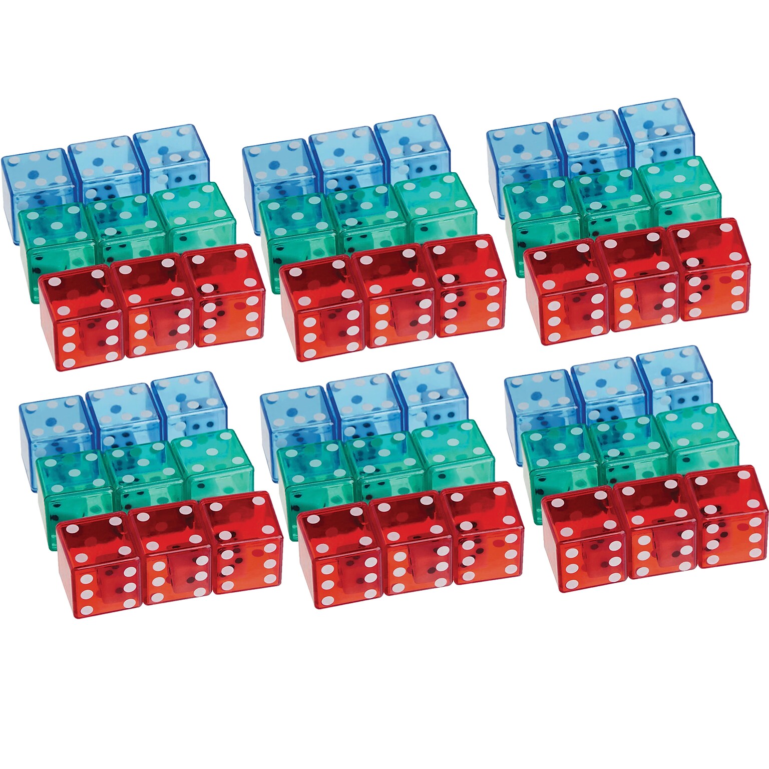 Teacher Created Resources Dice Within Dice, 9 Per Pack, 6 Packs (TCR20629-6)