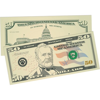 Teacher Created Resources Play Money: Assorted Bills, 110 Per Pack, 6 Packs (TCR20638-6)
