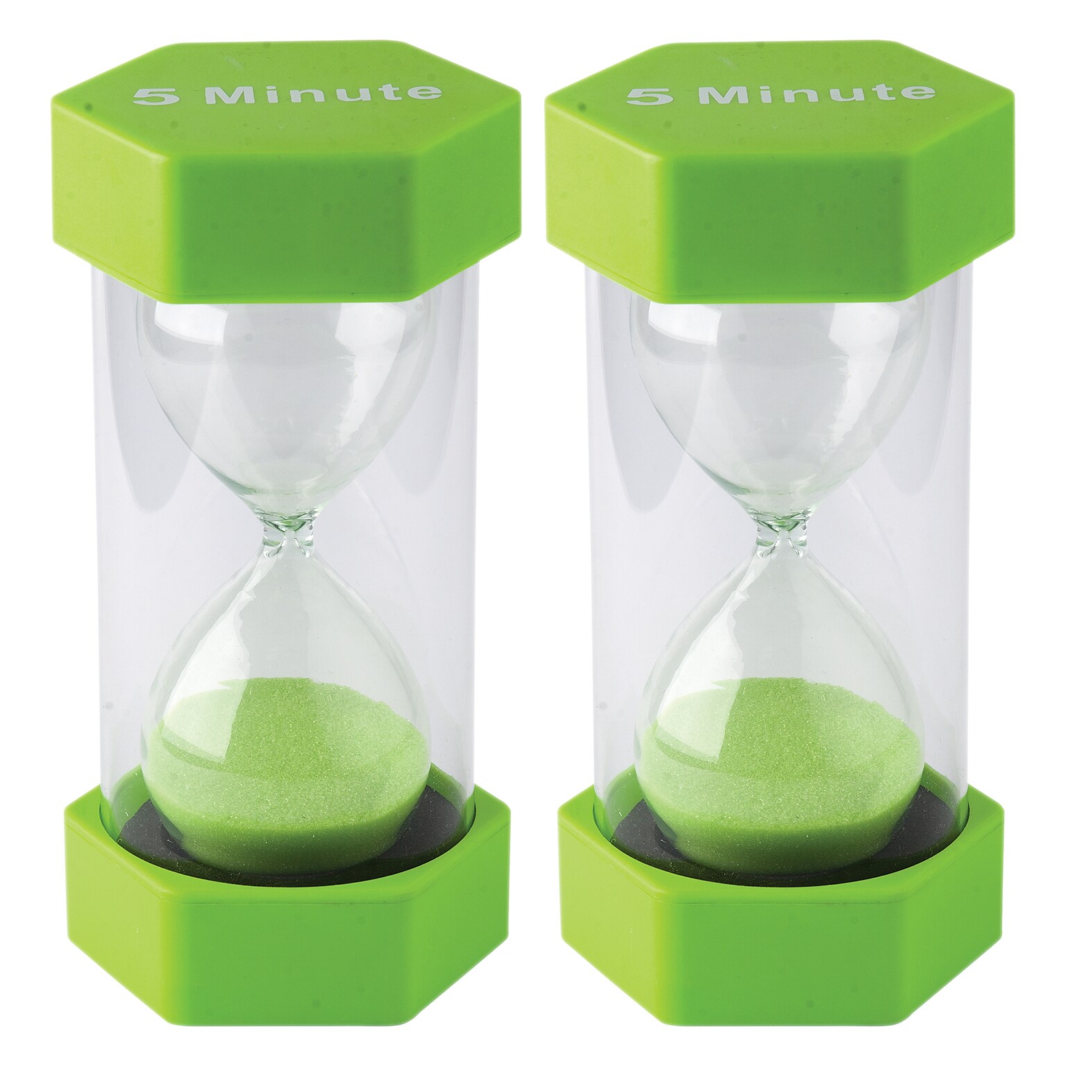 Teacher Created Resources® 5 Minute Sand Timer - Large, Pack of 2 (TCR20660-2)