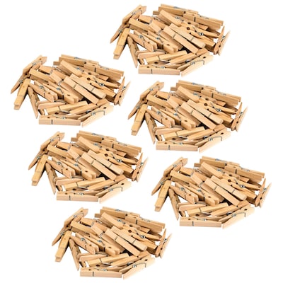 Teacher Created Resources STEM Basics: Medium Clothespins, 50 Per Pack, 6 Packs (TCR20930-6)