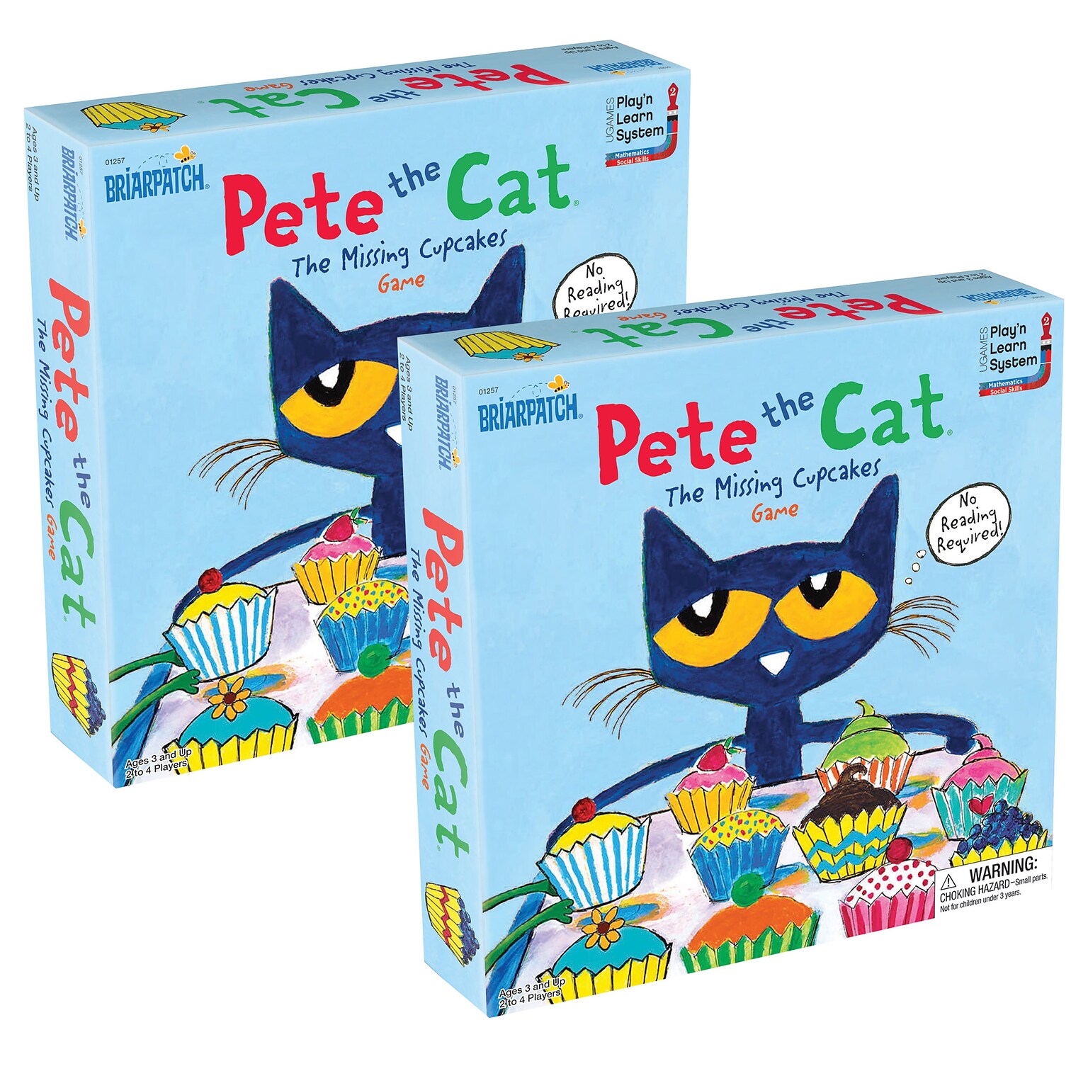 Briarpatch Pete the Cat The Missing Cupcakes Game, Pack of 2 (UG-01257-2)