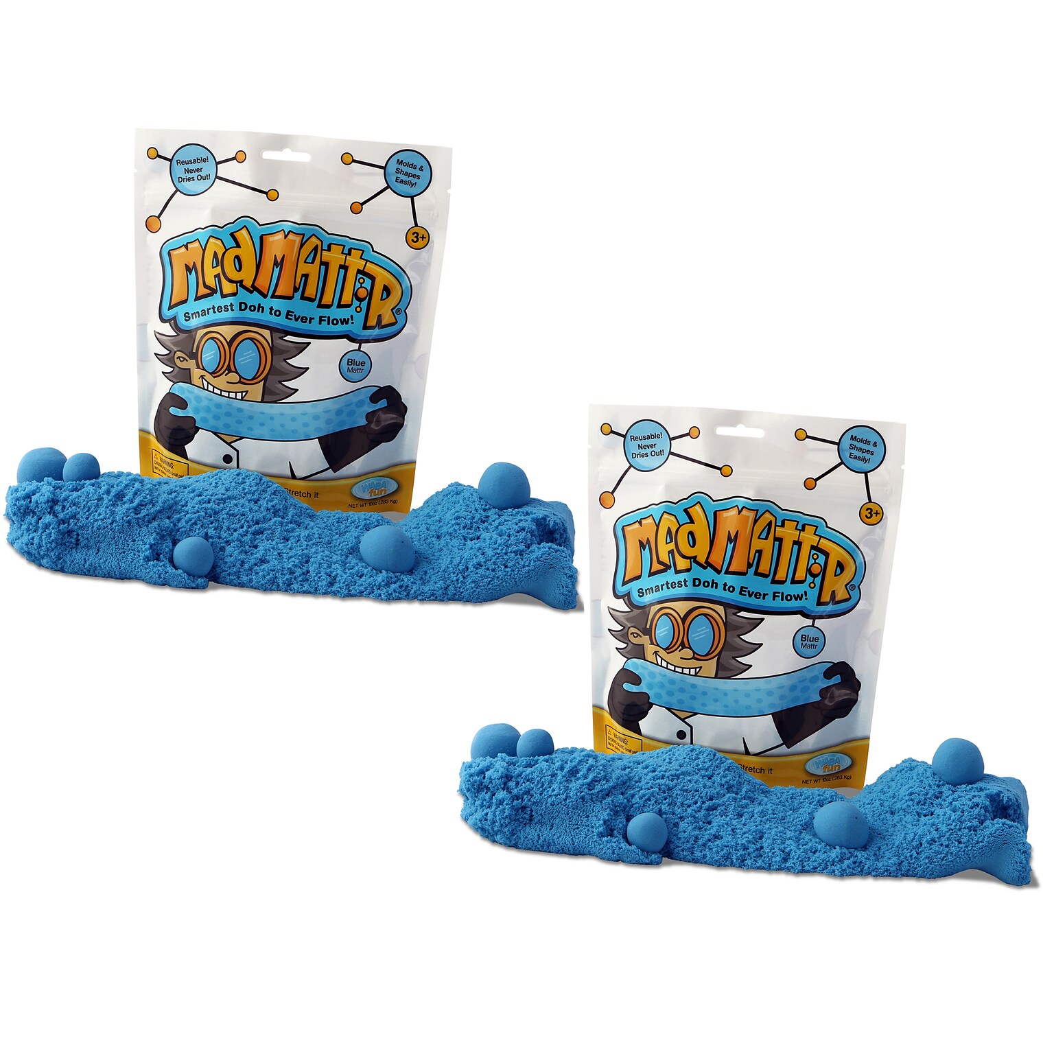 Relevant Play Mad Mattr, Blue, 10 oz. Per Pack, 2 Packs (WAB210600-2)