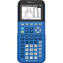 Texas Instruments TI-84 Plus CE Graphing Calculator, Blue (84PLCE/TBL/1L1/ZC)
