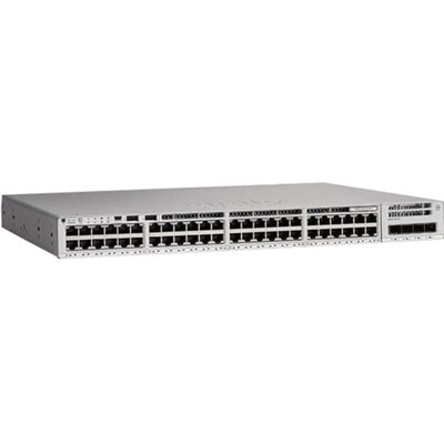 Cisco Catalyst 48-Port Gigabit Ethernet Managed Switch, Gray (C9200L48PXG4XAR)