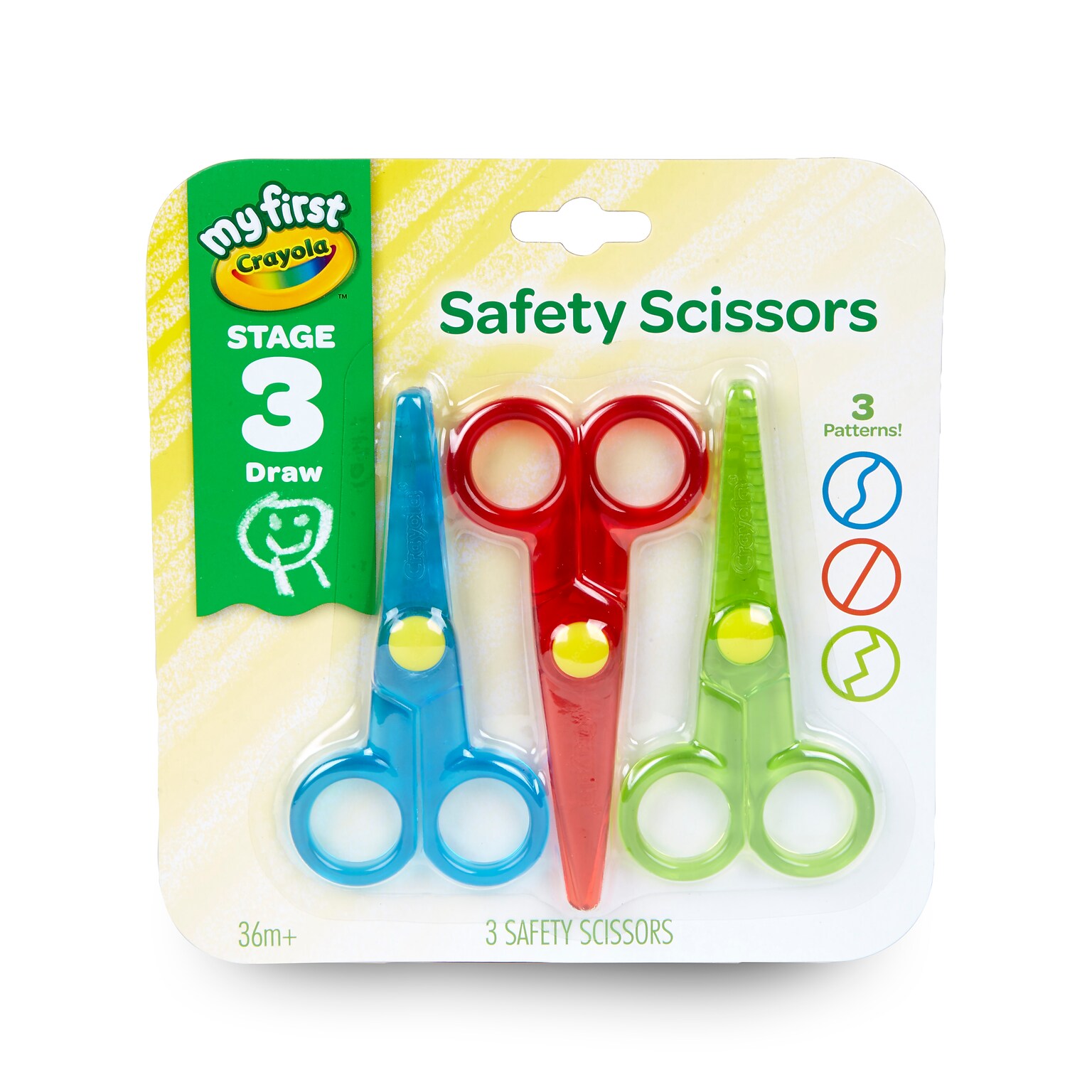 Crayola® My First Crayola® Safety Scissors, 3/Pack (81-1458)