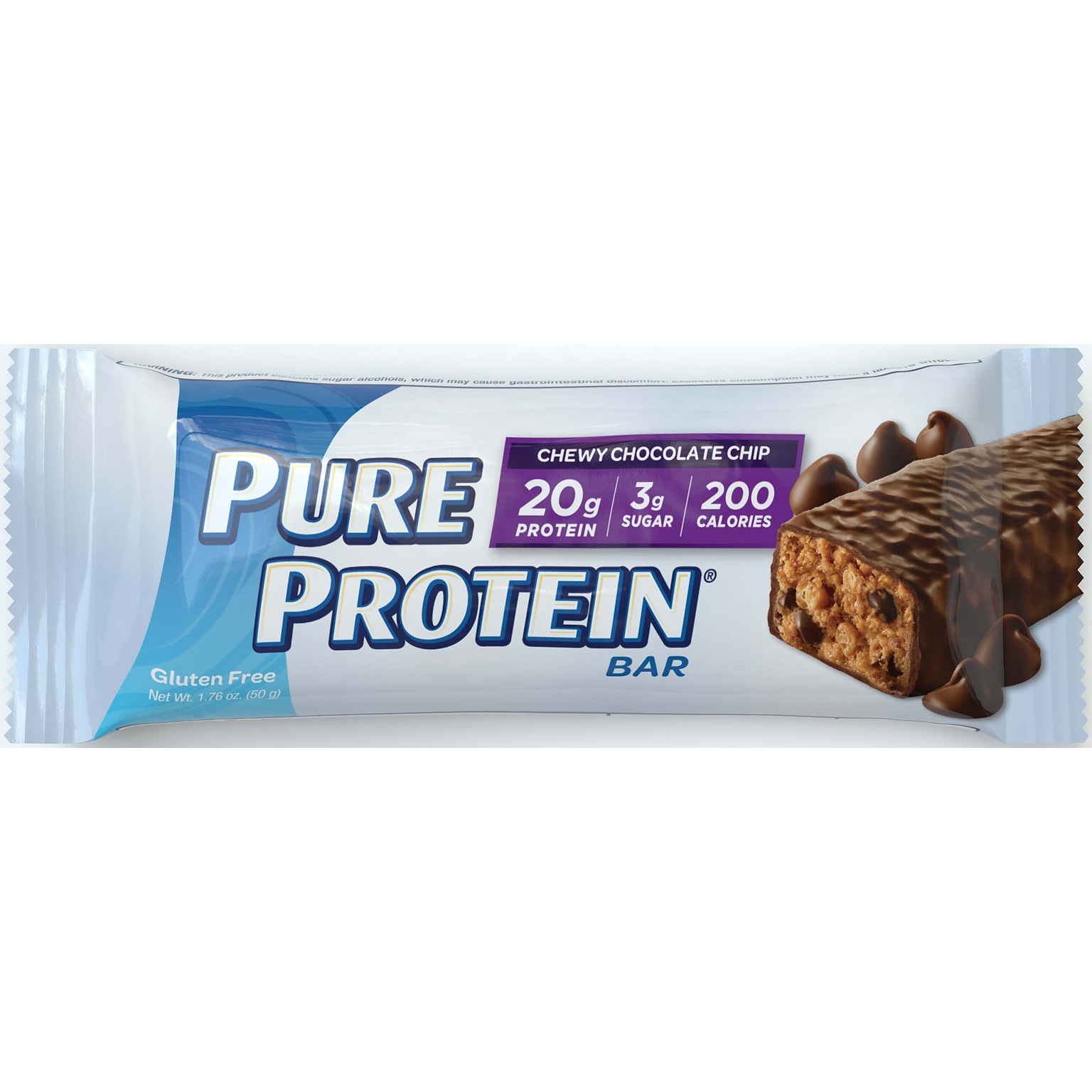 Pure Protein Protein Bar Gluten Free Chocolate Chip Protein Bar, 6 Bars/Box (NRN13353)