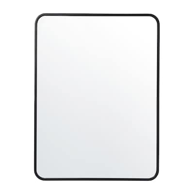 Flash Furniture Jada Decorative Wall Mirror, 40" x 30" Matte Black (HMHD22M198YBNBK)