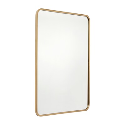 Flash Furniture Jada Decorative Wall Mirror, 24" x 36" Matte Gold (HMHD22M199YBNGD)