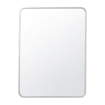 Flash Furniture Jada Decorative Wall Mirror, 40" x 30" Matte Silver (HMHD22M198YBNSV)