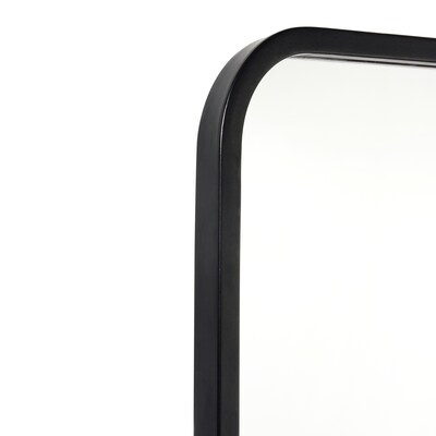 Flash Furniture Jada Decorative Wall Mirror, 24" x 36" Matte Black (HMHD22M199YBNBK)