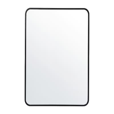 Flash Furniture Jada Decorative Wall Mirror, 24" x 36" Matte Black (HMHD22M199YBNBK)