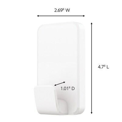 Command Extra Large Utility Hooks, 15 lb., White, 2/Pack (17011-2ES)