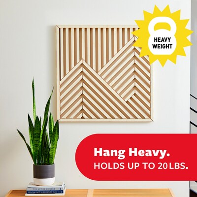 Command Extra Large Hanging Strips, 20 lb., Black, 16/Pack (17217BLK-16NA)
