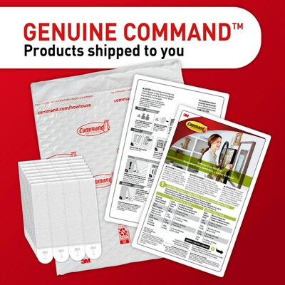 Command Extra Large Hanging Strips, 20 lb., White, 16/Pack (17217-16NA)