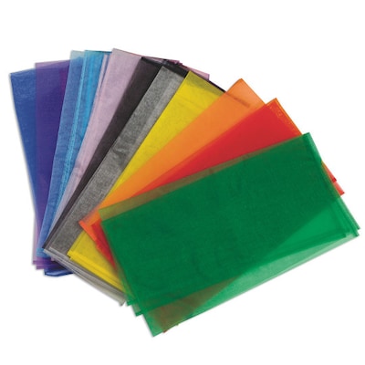 S&S Worldwide Sensational 54 Rainbow Organza, Pack of 10 (81028)