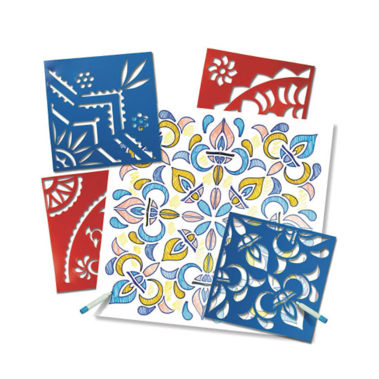 Roylco Inc. Rangoli Mega Stencils, 4/Pack (R5621)