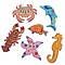 S&S Worldwide Wood Sealife Magnets Pack of 12 (WD003)